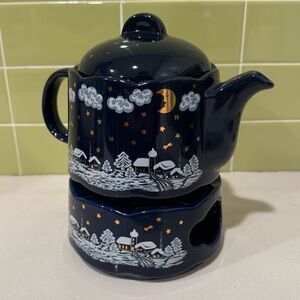 Waechtersbach Winter Dreams Teapot & Warmer Stand